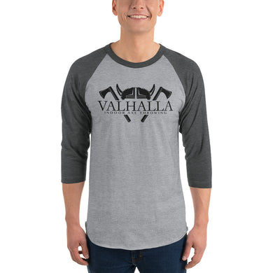 Valhalla Logo 3/4 sleeve raglan shirt