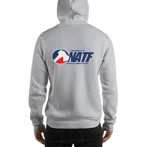Valhalla logo on front and NATF logo on back Hooded Sweatshirt- sizes up to 5xl